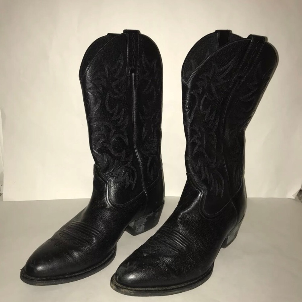 Mens Black Ariat Cowboy Boots 12EE